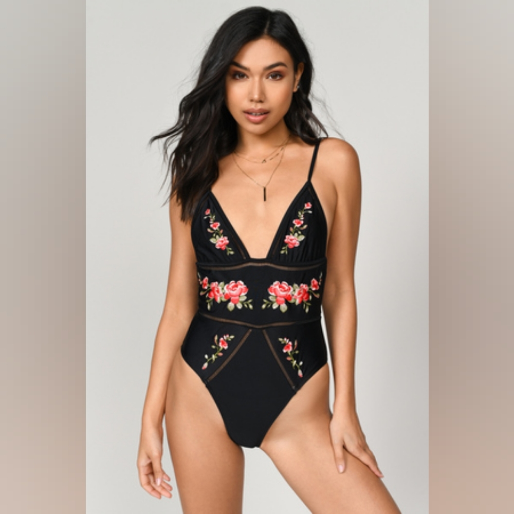 Black One Piece Swimsuit